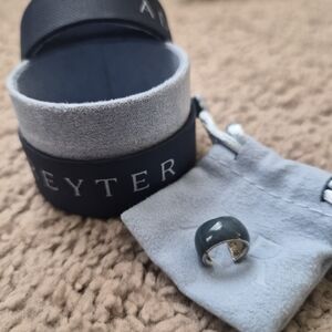 Adina Reyter Enamle Dark Green Ear Cuff